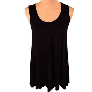 Bobeau black sleeveless knit tunic size small
